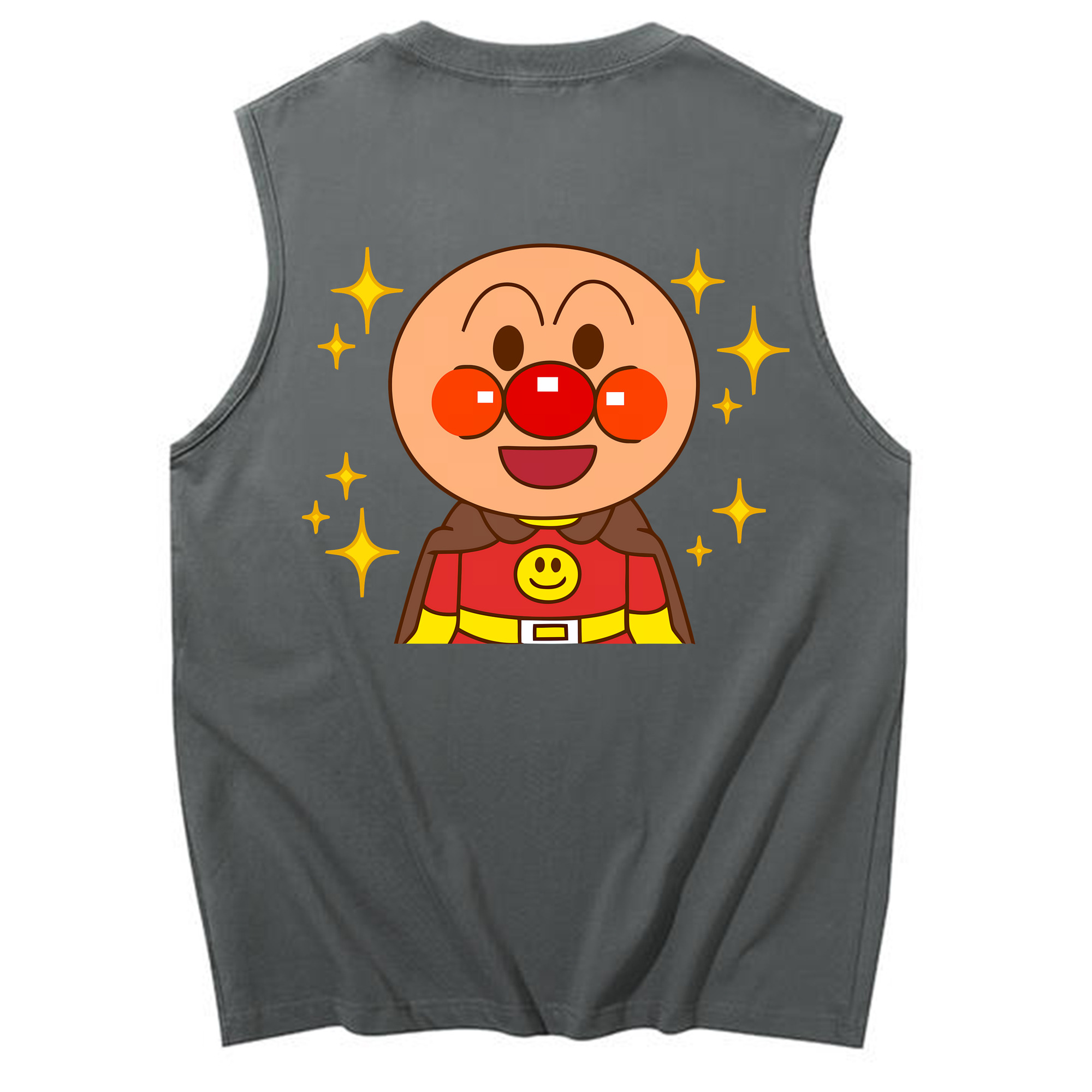 （画像用） アンパンマン Anpanman コットン100％タンクトップ（背面プリント）